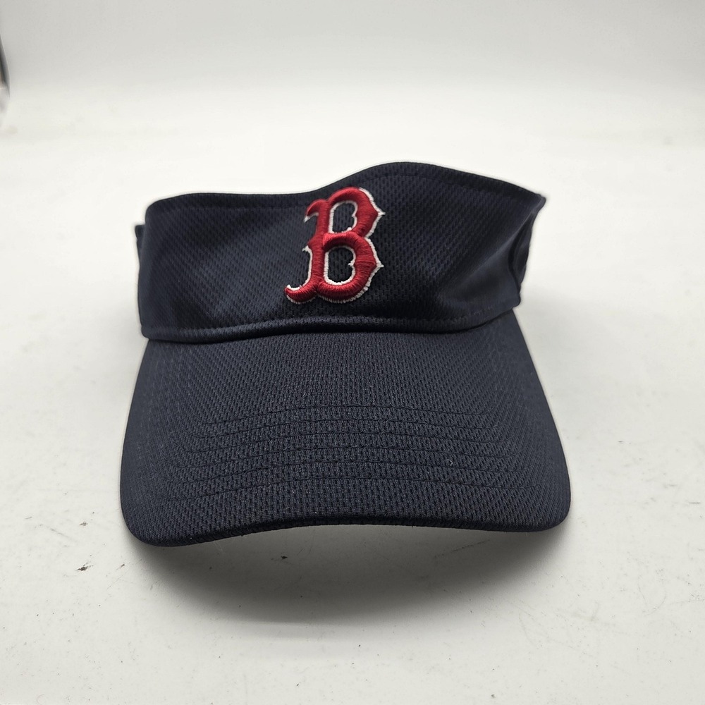 Boston Red Sox Hat Cap Strap Back Mens One Size Blue MLB Baseball OC Sports